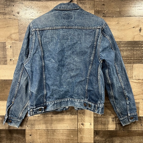 GAP PIONEER 80s Vintage Jean Denim Jacket, Four Pockets, Men's Size 42 - Picture 3 of 9